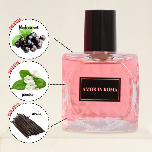 Amor In Roma Spray Perfume Eau De Parfum For Women - 100ML/3.3 FL. OZ.