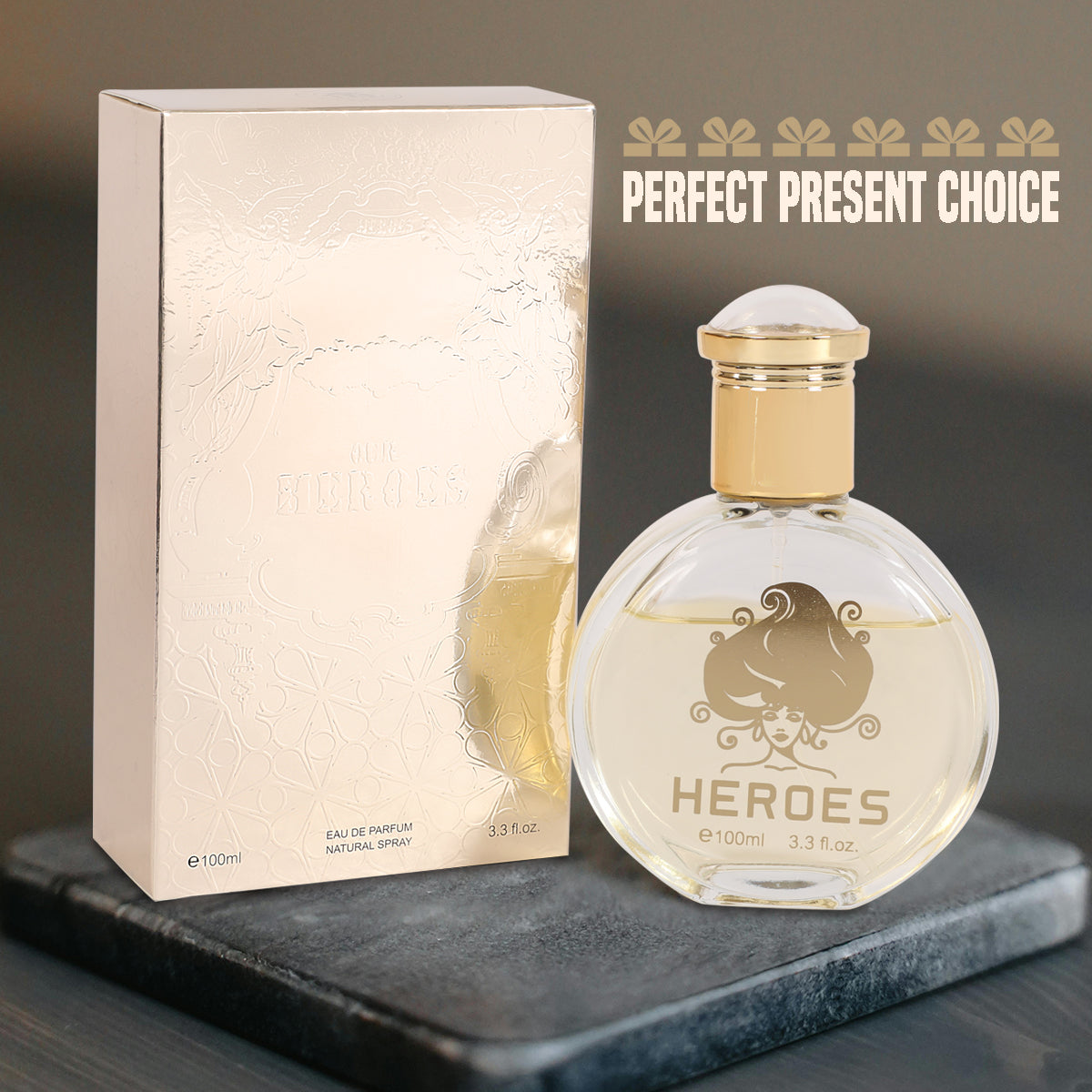 Heroes Spray Perfume Eau De Parfum For Women - 100ML/3.3 FL.OZ.