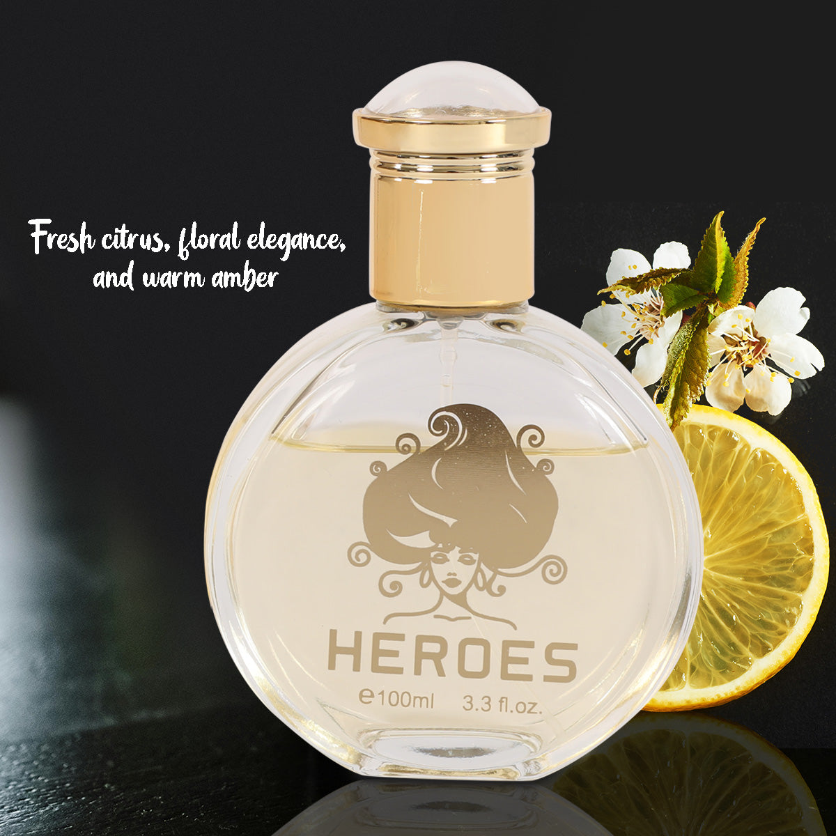 Heroes Spray Perfume Eau De Parfum For Women - 100ML/3.3 FL.OZ.