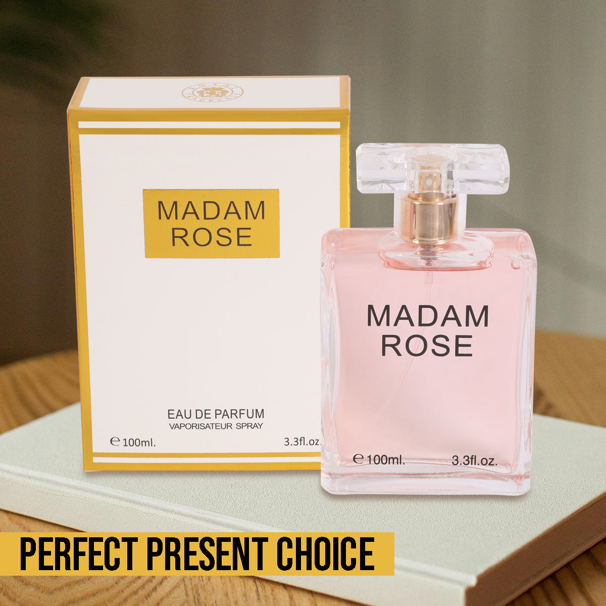 Madam Rose Spray Perfume Eau De Parfum For Women - 100ML/3.3 FL. OZ.
