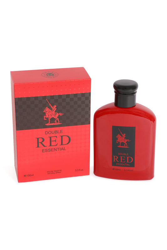 Double Red Essential Spray Cologne Eau De Toilette For Men - 100ML/3.3 FL.OZ.