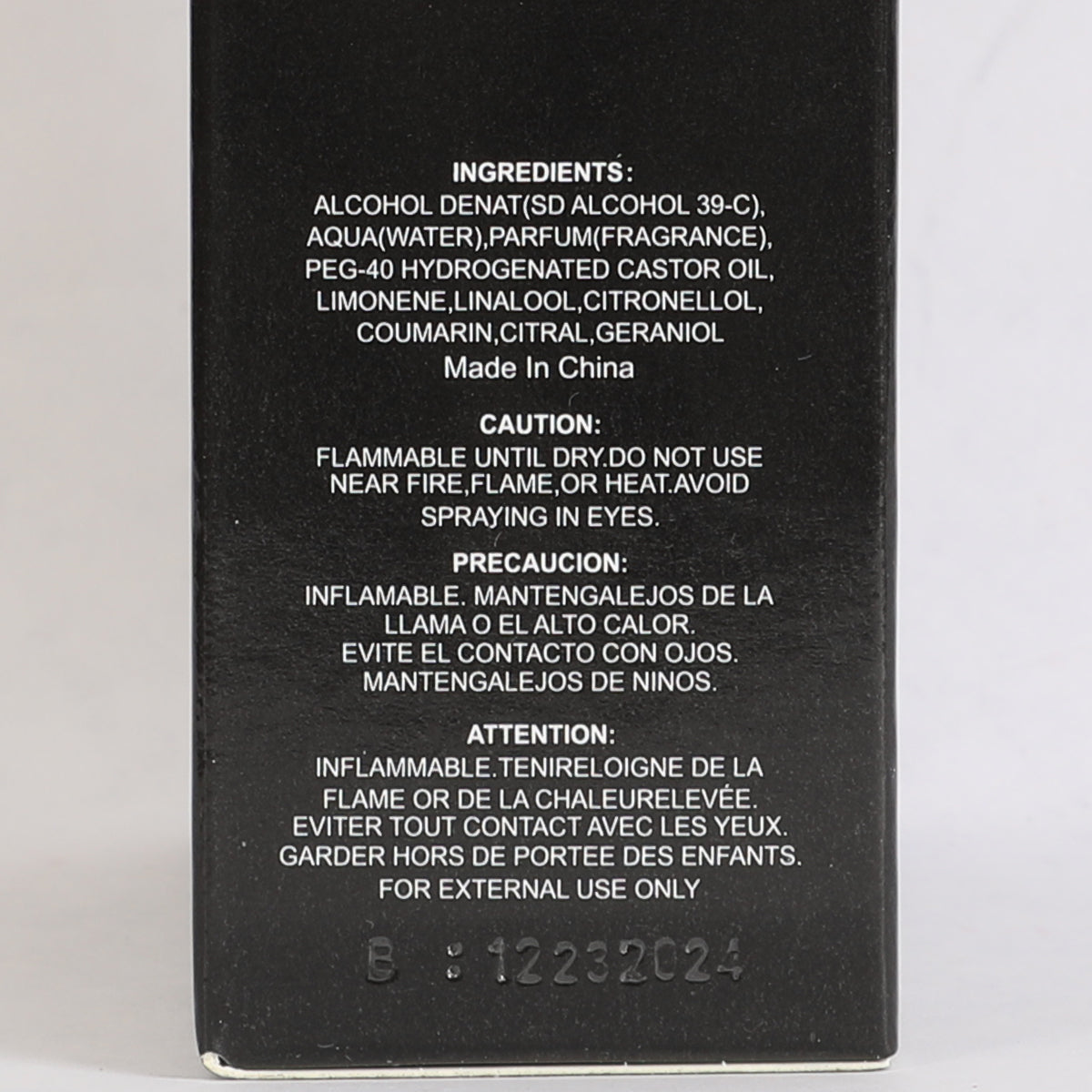 Catch Spray Perfume Eau De Toilette For Men - 100ML/3.3 FL.OZ.