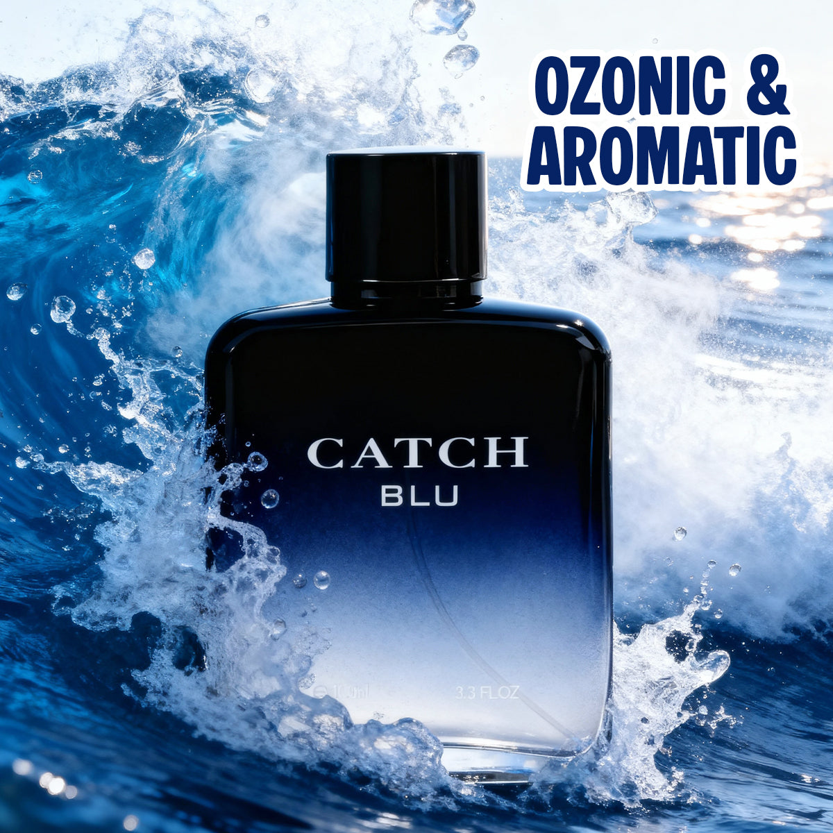 Catch Blue Spray Perfume Eau De Toilette For Men - 100ML/3.3 FL.OZ.