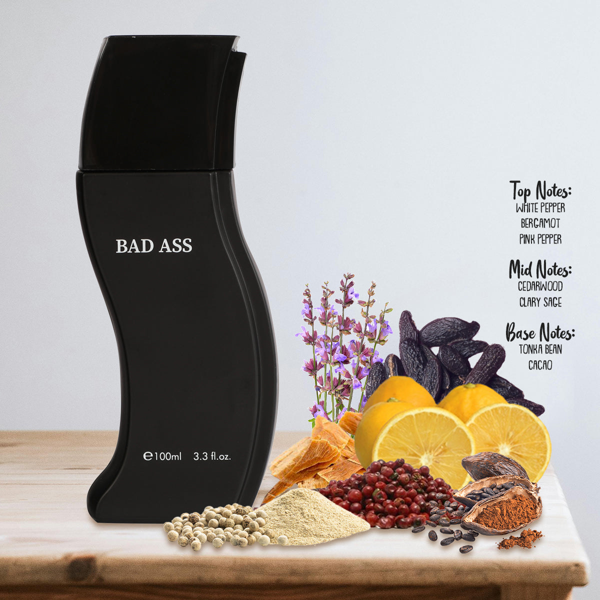 Bad Ass Spray Perfume Eau De Parfum For Men - 100ML/3.3 FL.OZ.