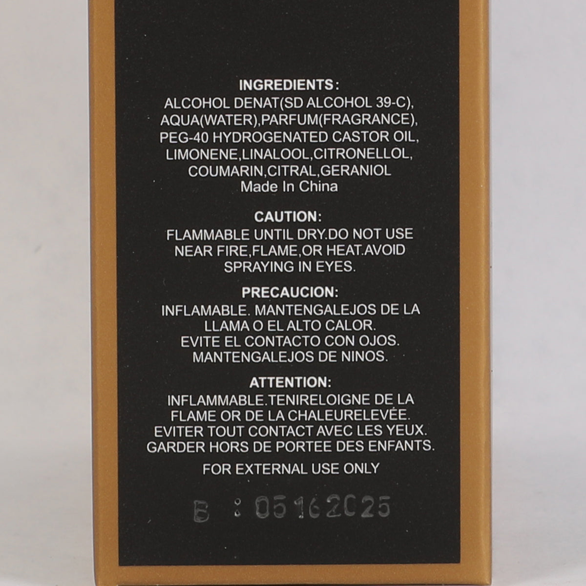 Bad Ass Spray Perfume Eau De Parfum For Men - 100ML/3.3 FL.OZ.