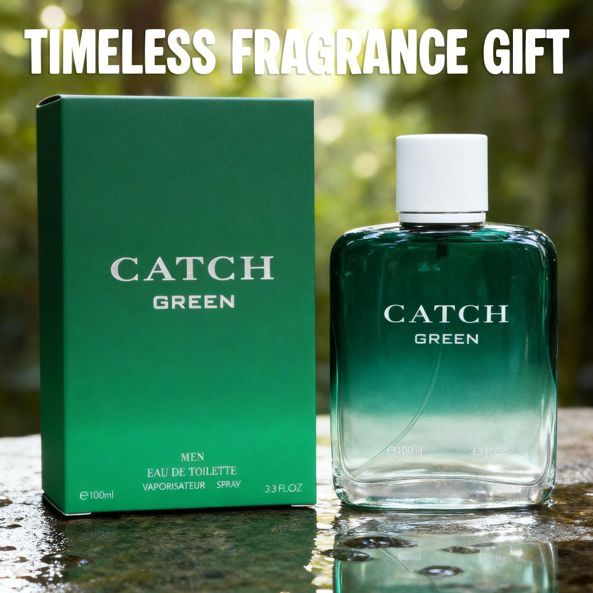Catch Green Spray Perfume Eau De Toilette For Men - 100ML/3.3 FL.OZ.