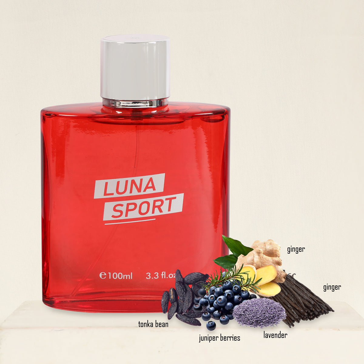 Luna Sport Spray Cologne Eau De Toilette For Men - 100ML/3.3 FL.OZ.