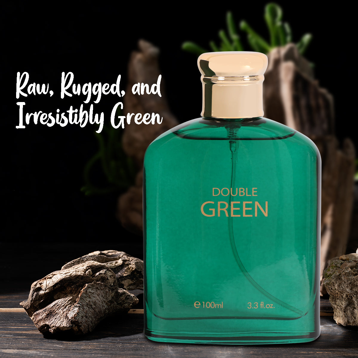 Double Green Spray Cologne Eau De Toilette For Men - 100ML/3.3 FL.OZ.