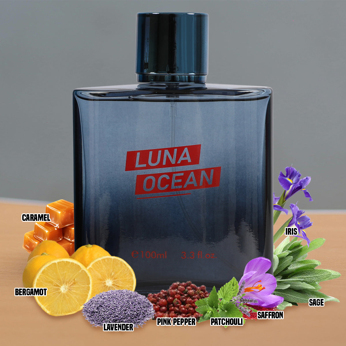 Luna Ocean Spray Cologne Eau De Toilette For Men - 100ML/3.3 FL.OZ.