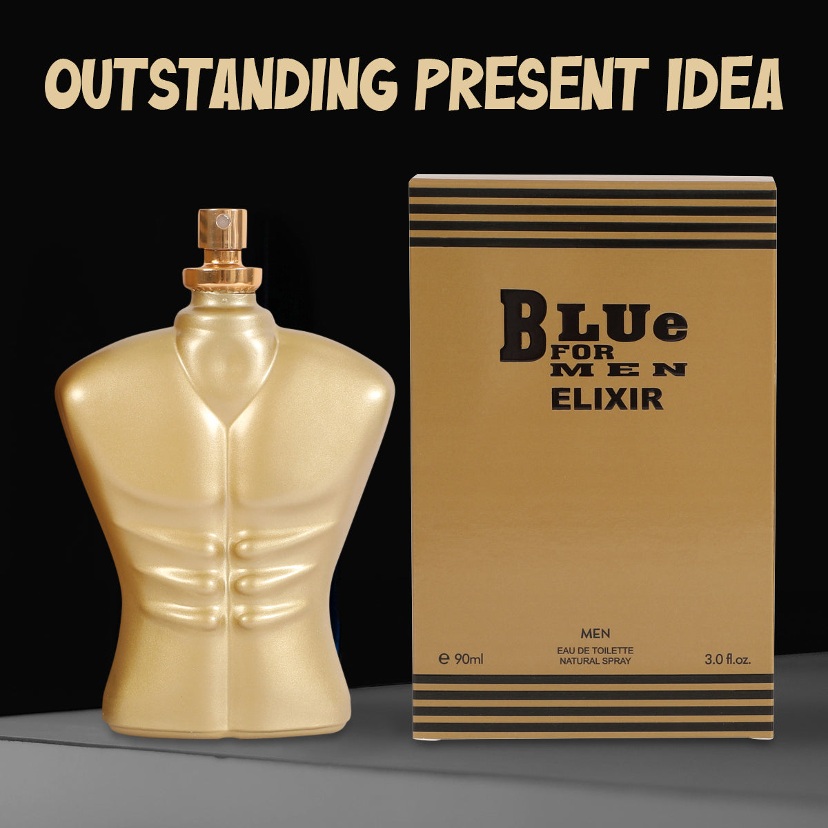 Blue Elixir Spray Cologne Eau De Toilette For Men - 90ML/3.0FL.OZ.