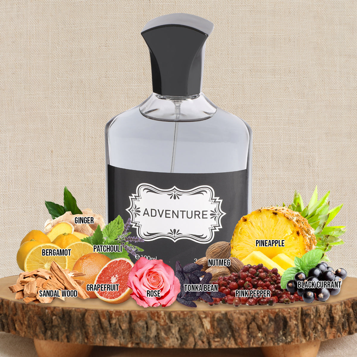 Adventure Spray Cologne Eau De Toilette For Men - 100ML/3.3 FL.OZ.