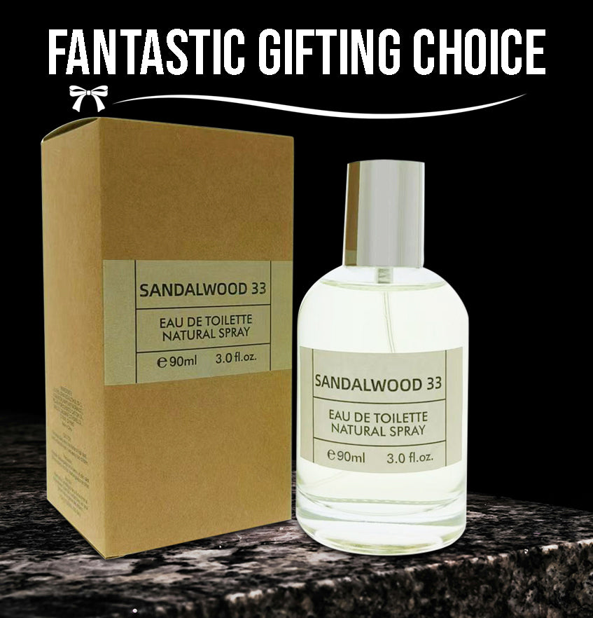 Sandalwood 33 Spray Perfume Eau De Toilette For Men & Women - 90ML/3.0FL.OZ.