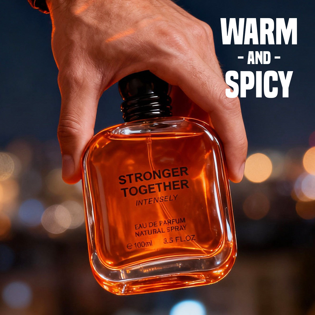 Stronger Together Intensely Spray Perfume Eau De Parfum For Men - 100ML/3.3FL.OZ.