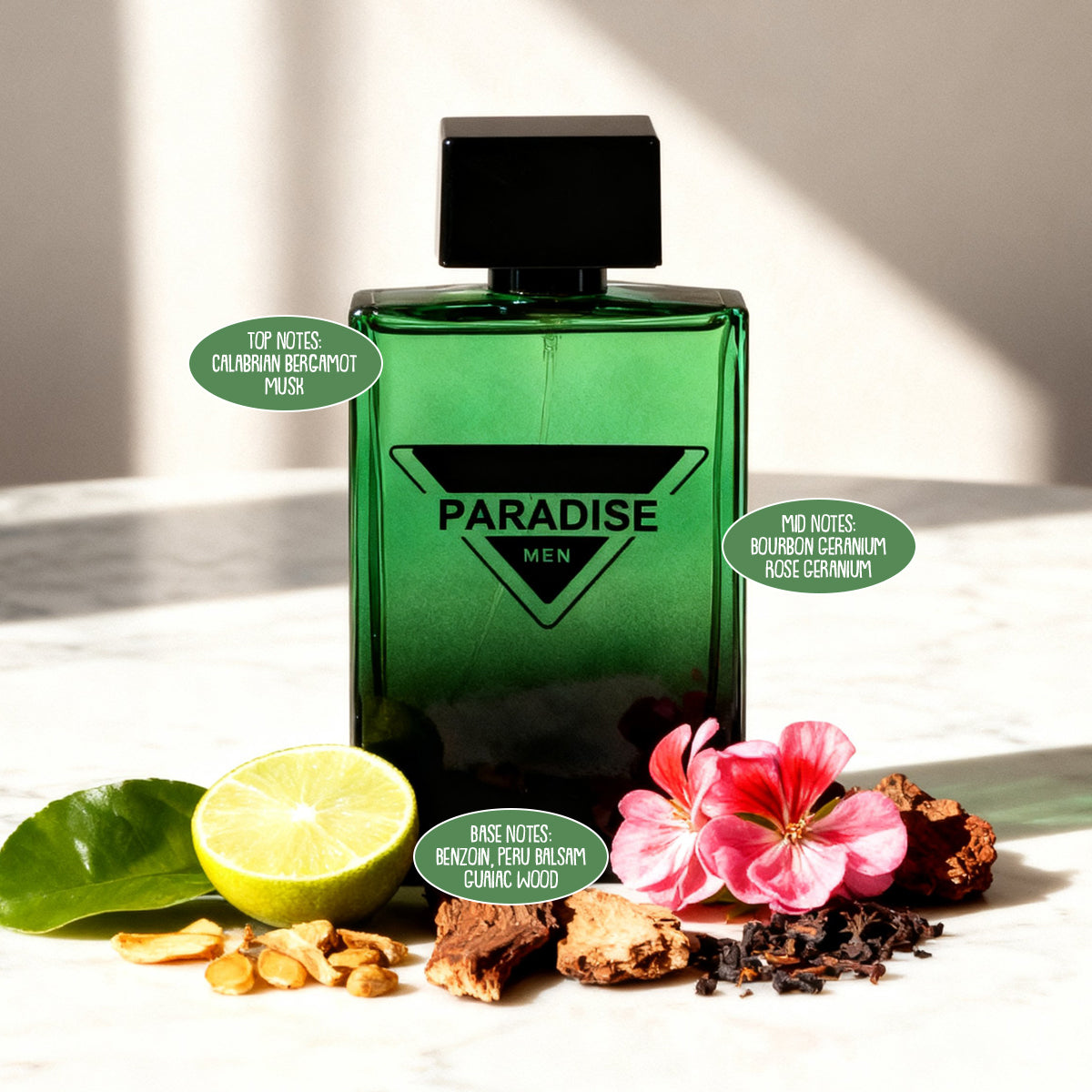 Paradise Spray Perfume Eau De Parfum For Men - 90ML/3.0FL.OZ./3PCS