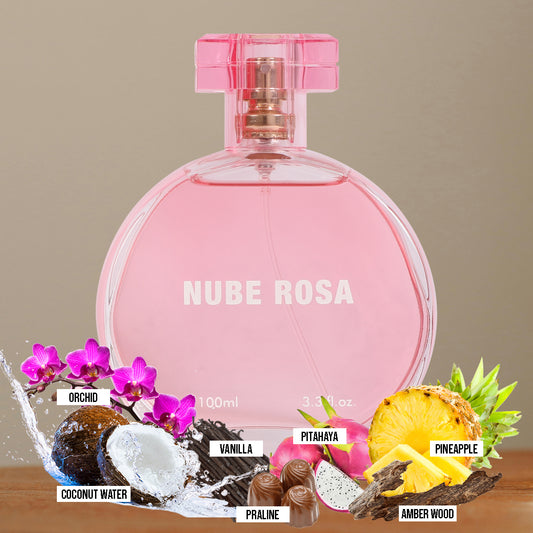 Nube Rosa Spray Perfume Eau De Parfum For Women - 100ML/3.3 FL. OZ.