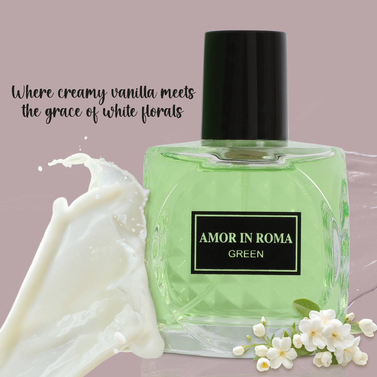 Amor In Roman Green Spray Perfume Eau De Parfum For Women - 100ML/3.3 FL. OZ.