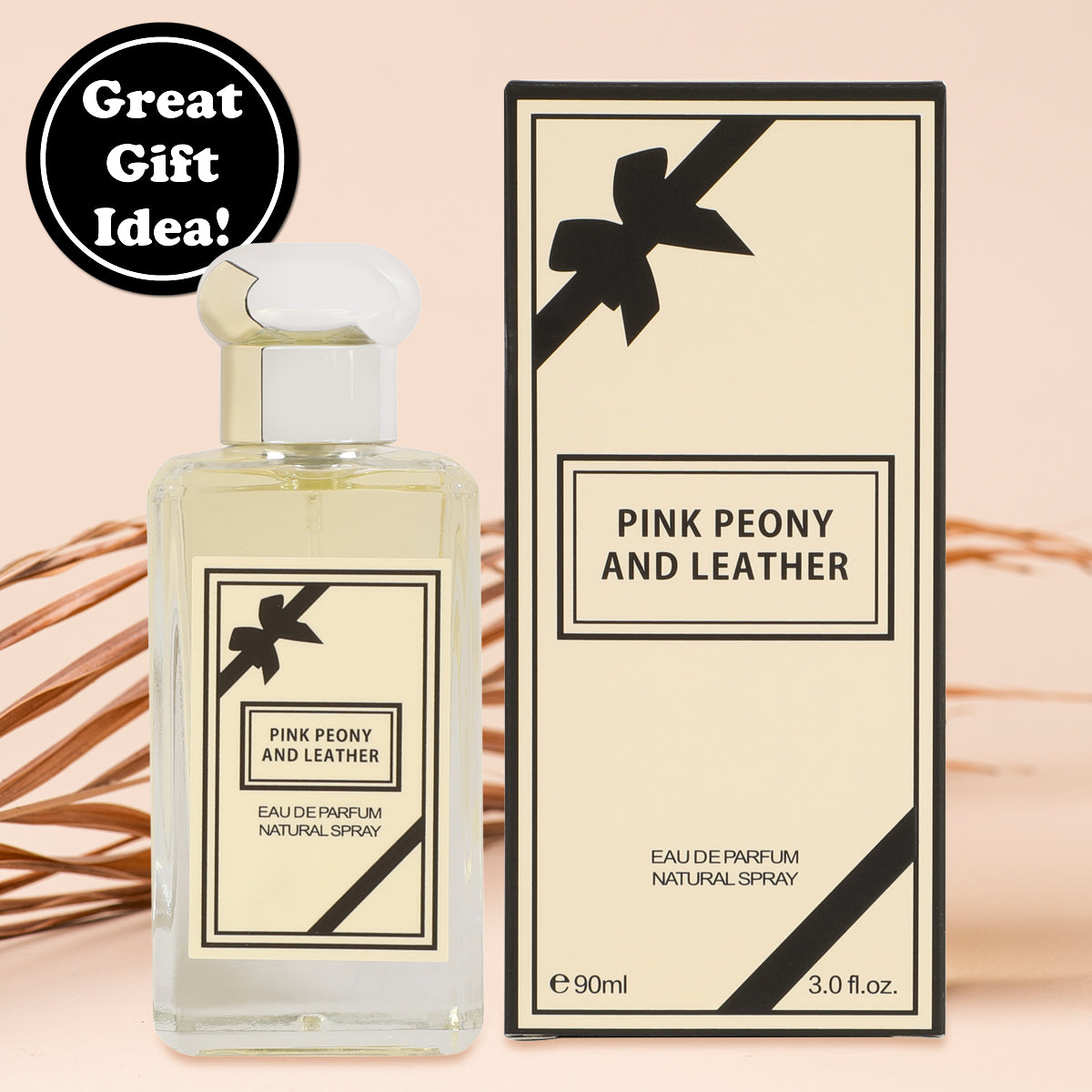Pink Peoy And Leather Spray Perfume Eau De Parfum For Women - 90ML/3.0 FL.OZ.