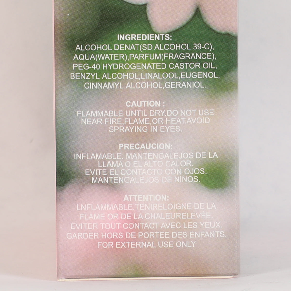 Pink Jasmine Spray Perfume Eau De Parfum For Women - 95ML/3.2 FL.OZ./