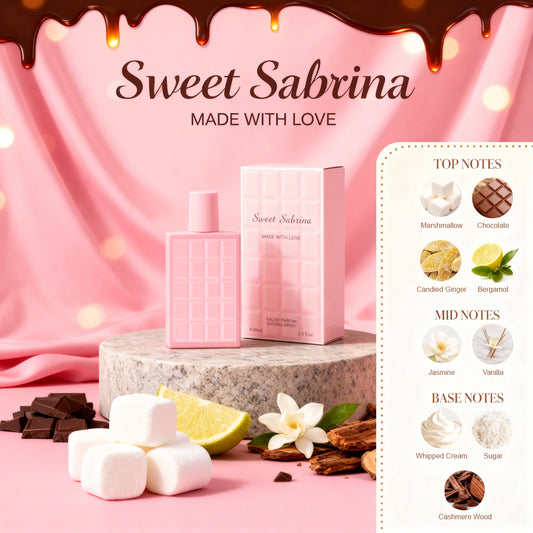 Sweet Sabrina Made With Love Spray Perfume Eau De Parfum For Women - 90ML/3.0FL.OZ./3PCS