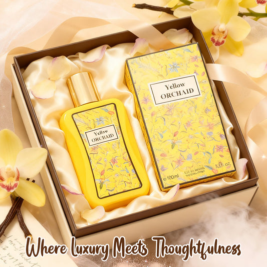 Yellow Orchaid Spray Perfume Eau De Parfum For Women - 100ML/3.3FL.OZ./3PCS