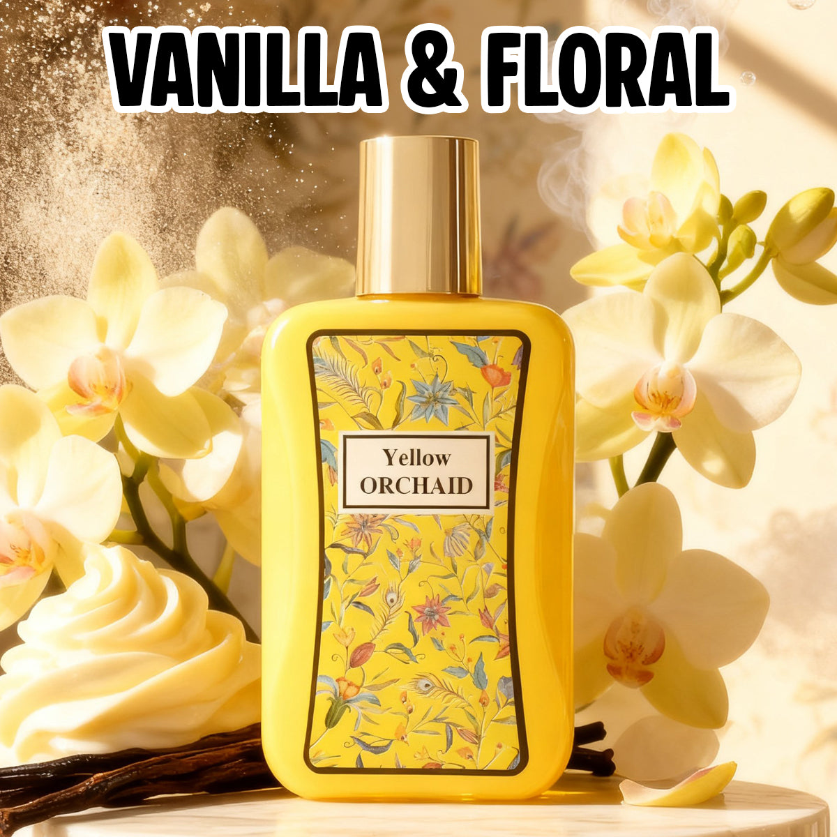 Yellow Orchaid Spray Perfume Eau De Parfum For Women - 100ML/3.3FL.OZ./3PCS