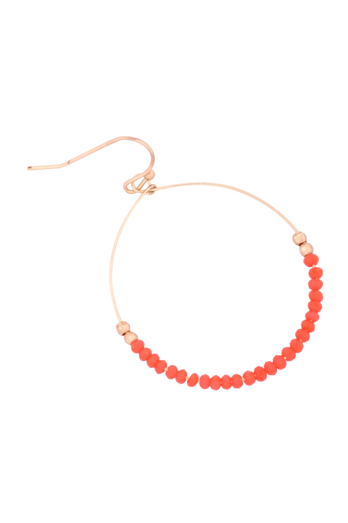 Glass Bead Round Earrings