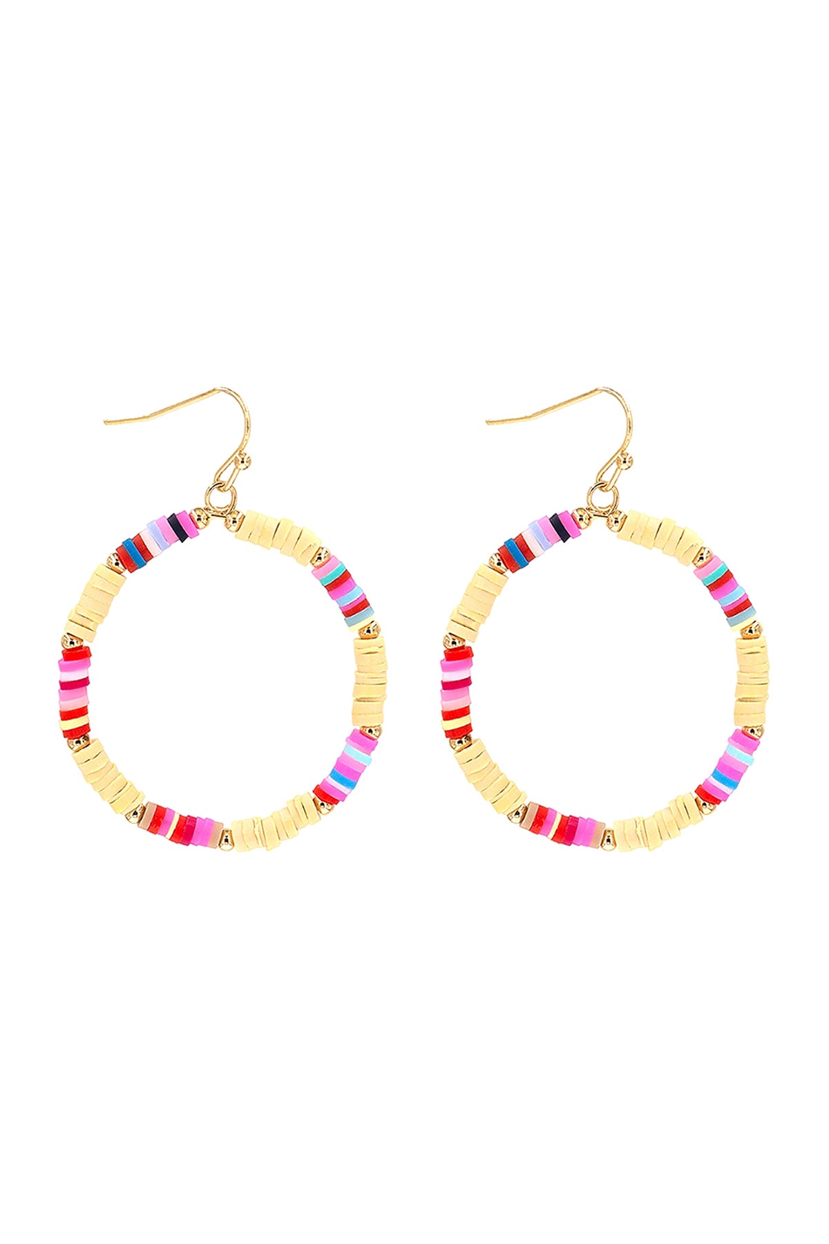Rubber Disc Hook Earrings