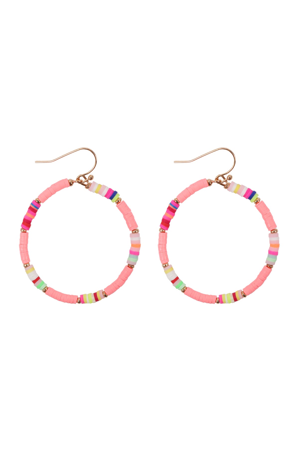 Rubber Disc Hook Earrings