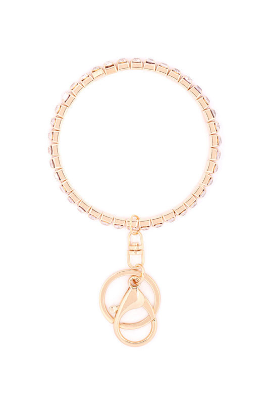 Rhinestone Bangle Keyring
