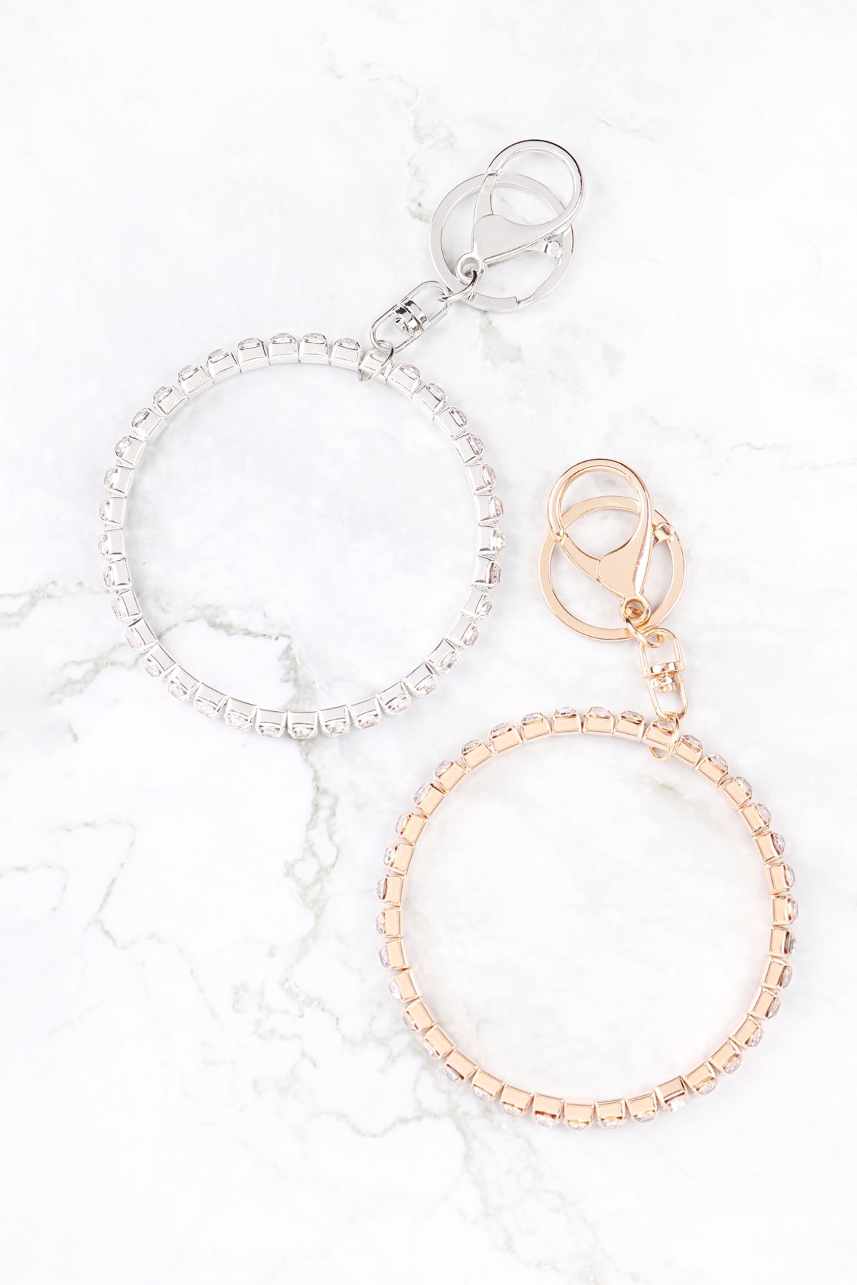 Rhinestone Bangle Keyring