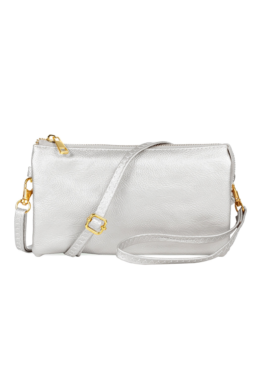 Faux Crossbody Wristlet Bag