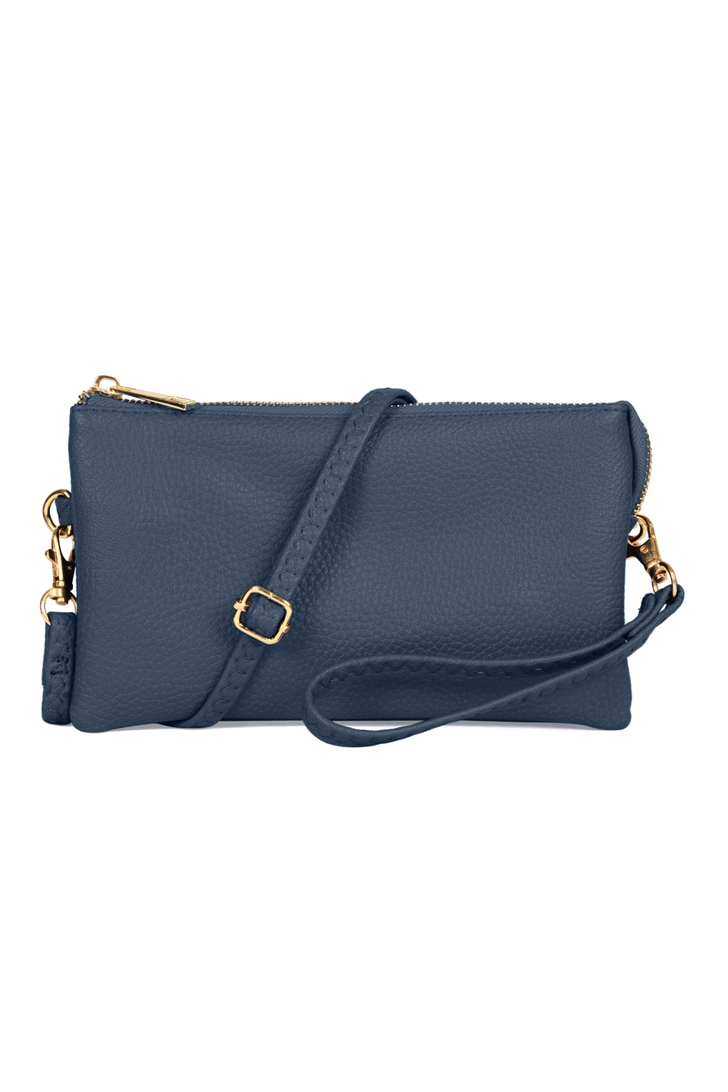 Faux Crossbody Wristlet Bag