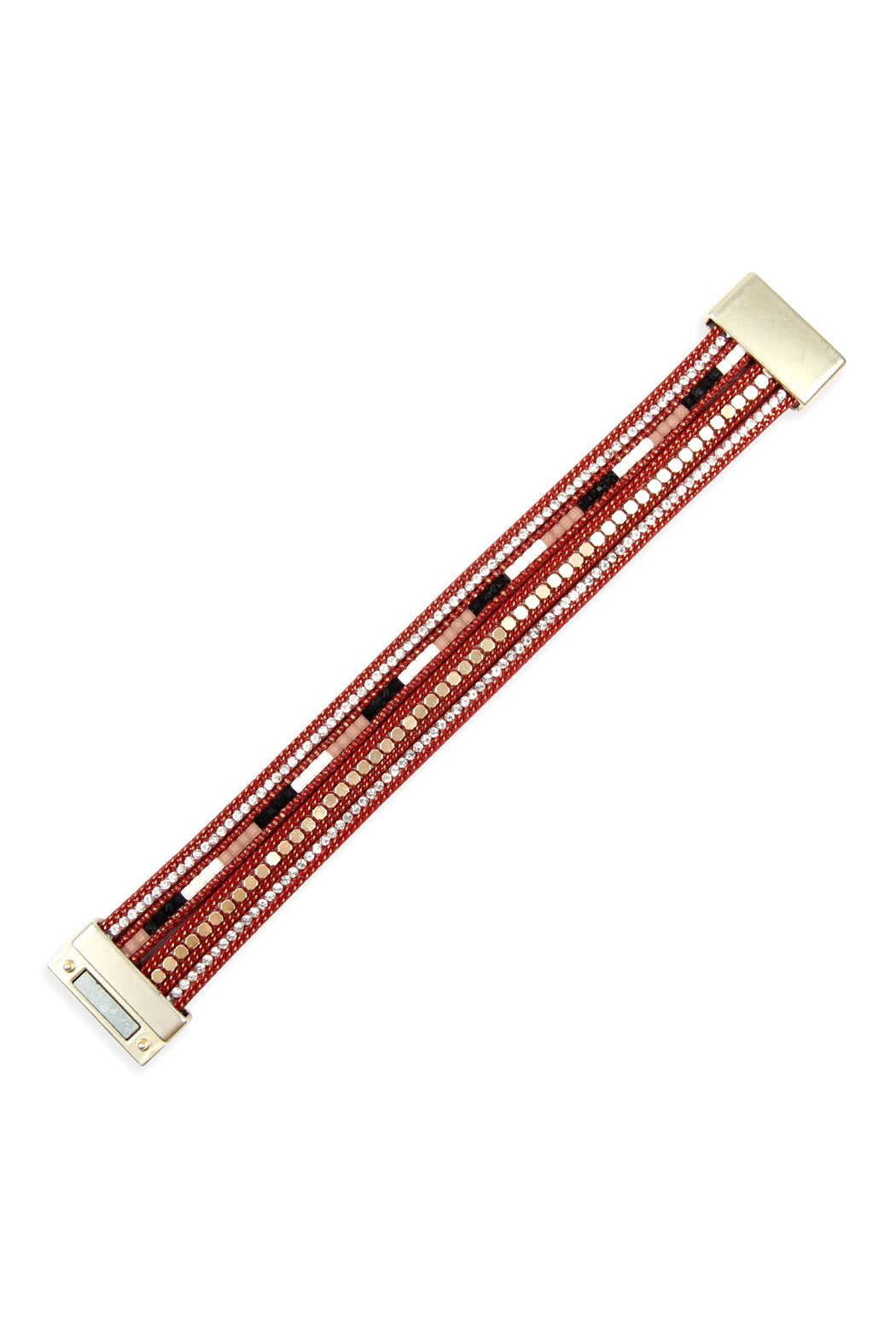 Mix Leather Magnetic Bracelet