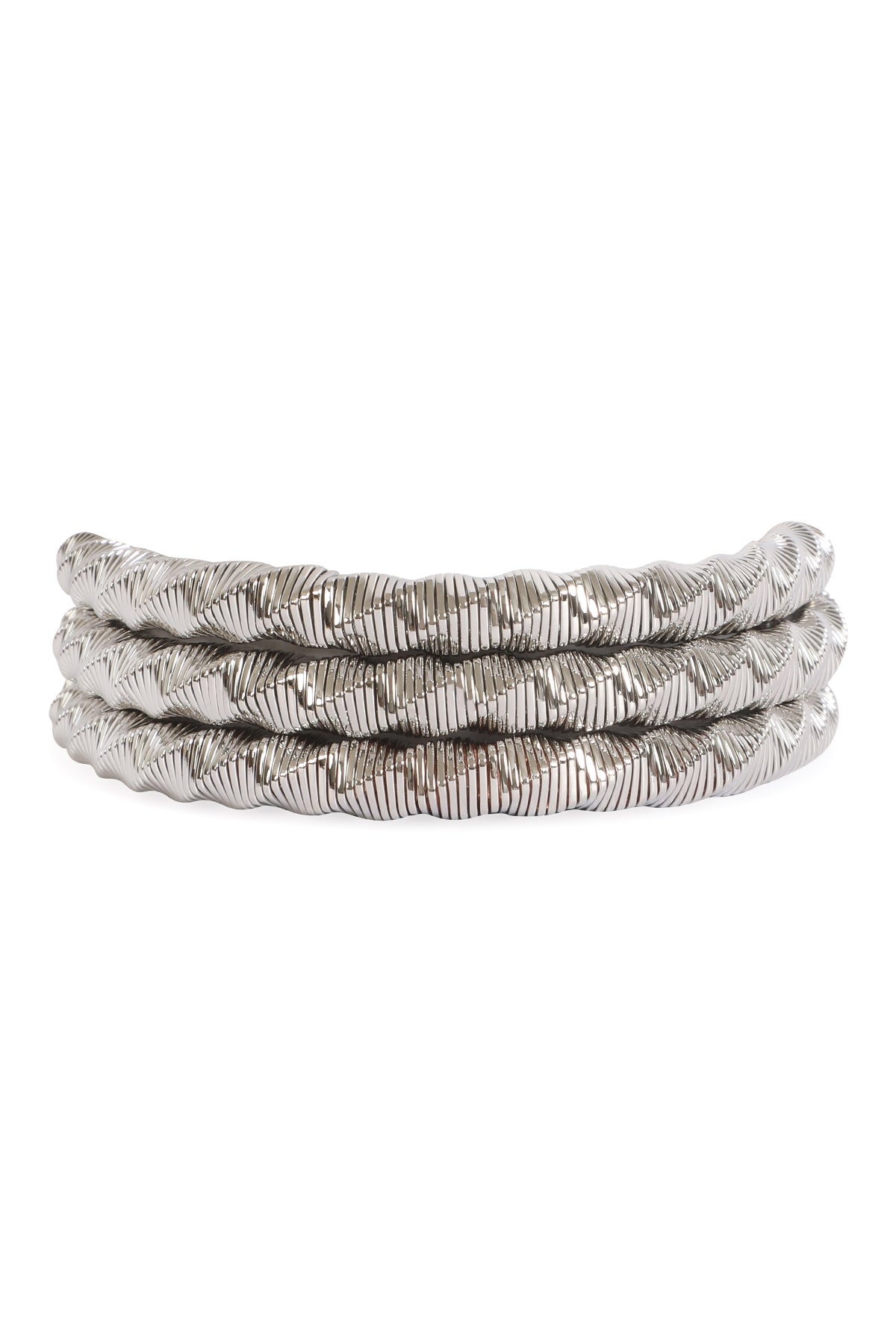 3 Rows Twisted Omega Bracelet