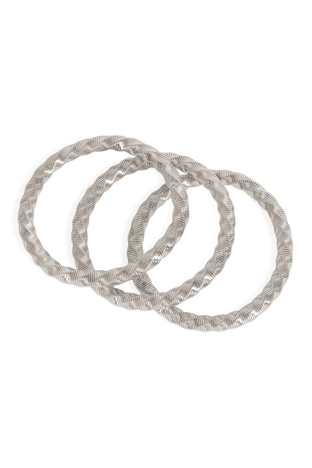 3 Rows Twisted Omega Bracelet