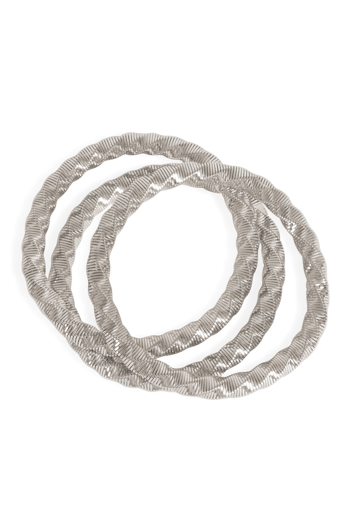 3 Rows Twisted Omega Bracelet