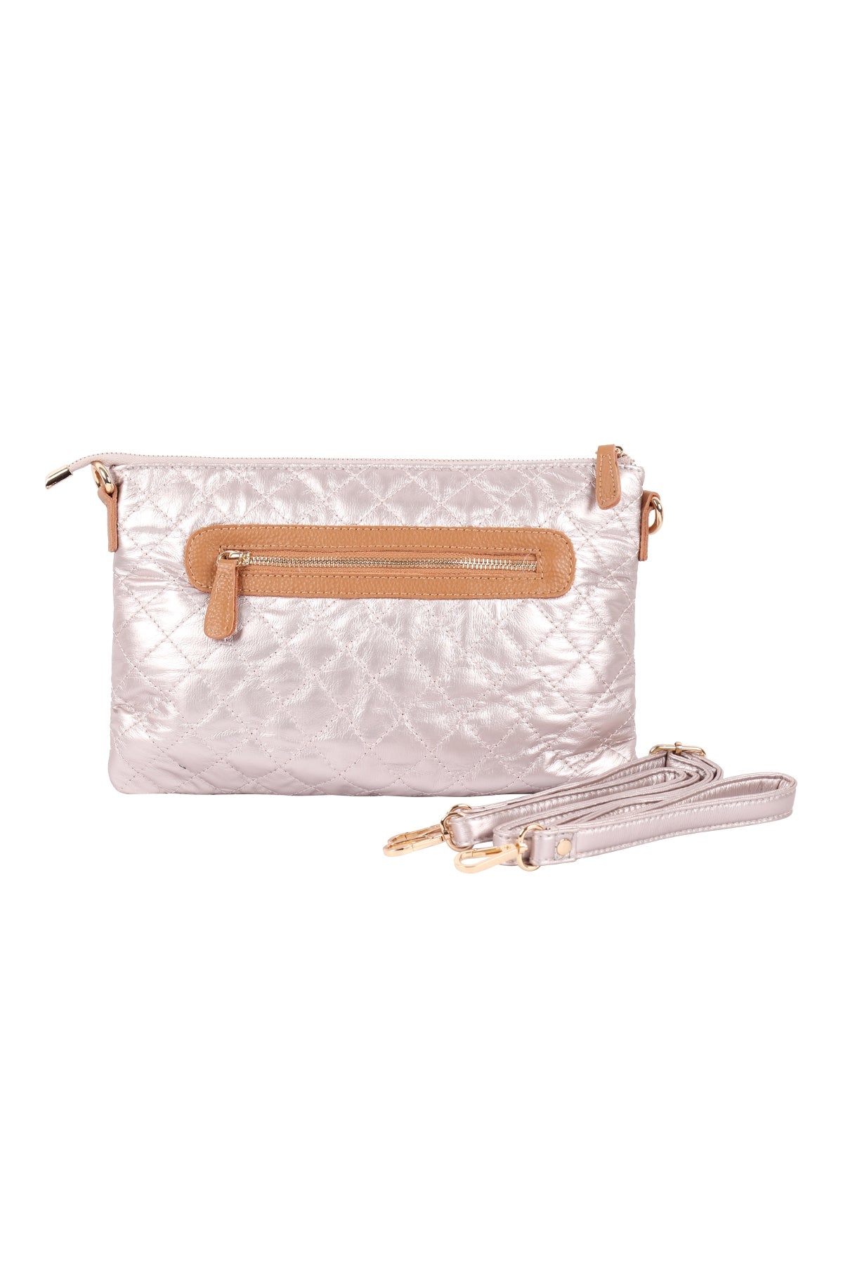 Women's Shoulder Quilted Crossbody Wristlet Bag