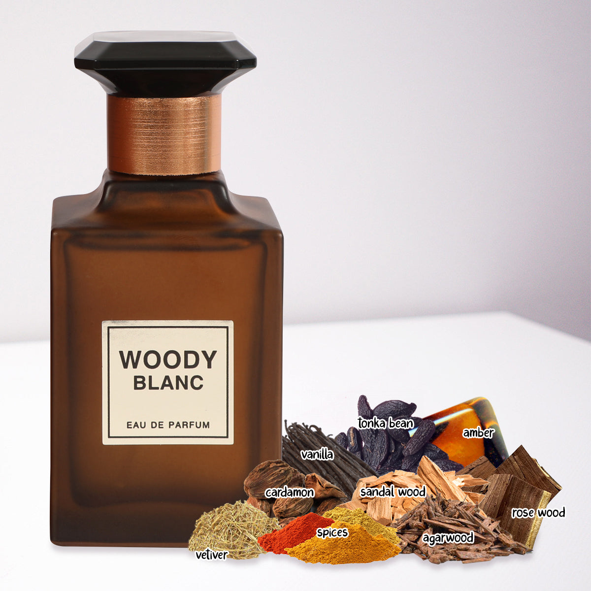 Woody Blanc Spray Perfume Eau De Parfum For Men And Women - 100ML/3.4 FL.OZ.