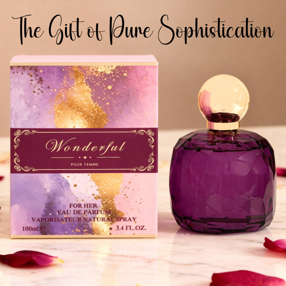 Wonderful Pour Femme Spray Perfume Eau De Parfum For Women - 100ML/3.4FL.OZ./3PCS
