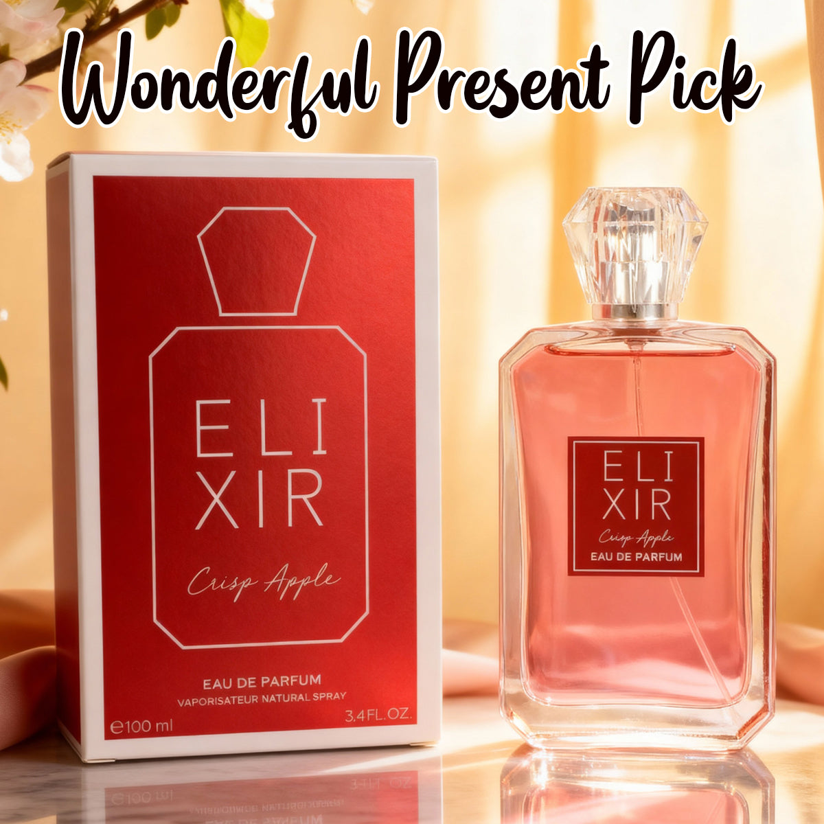 Elixir Crisp Apple Spray Perfume Eau De Parfum For Women - 100ML/3.4 FL.OZ.