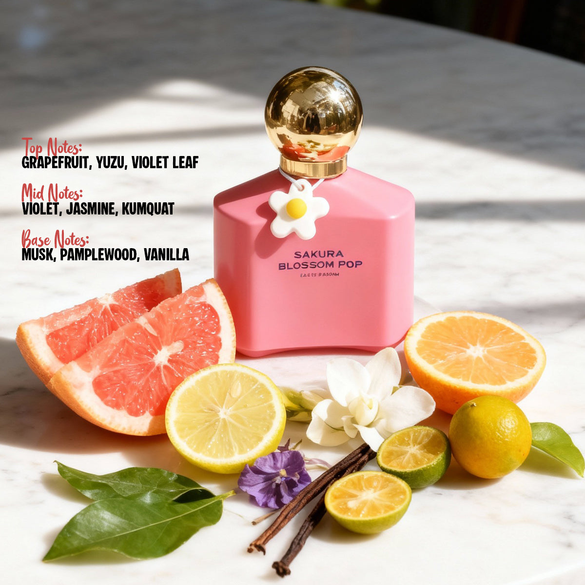 Sakura Blossom Pop Spray Perfume Eau De Parfum For Women - 100ML/3.4FL.OZ.