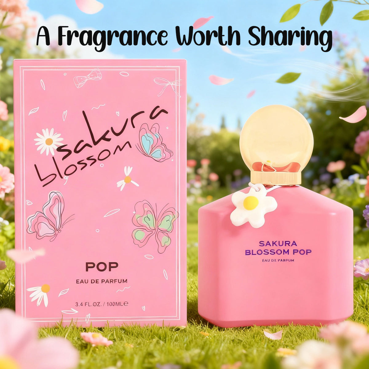 Sakura Blossom Pop Spray Perfume Eau De Parfum For Women - 100ML/3.4FL.OZ.