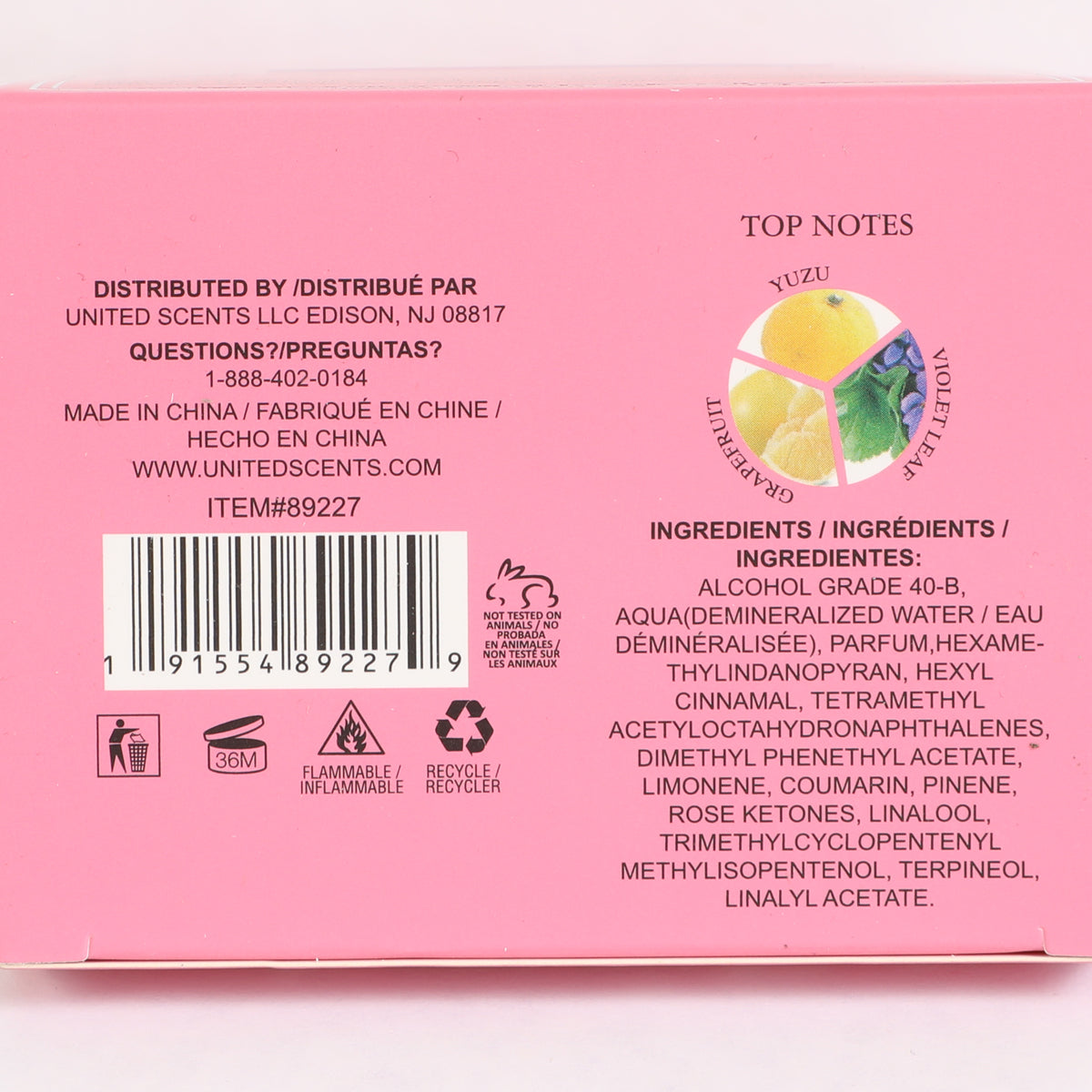 Sakura Blossom Pop Spray Perfume Eau De Parfum For Women - 100ML/3.4FL.OZ.