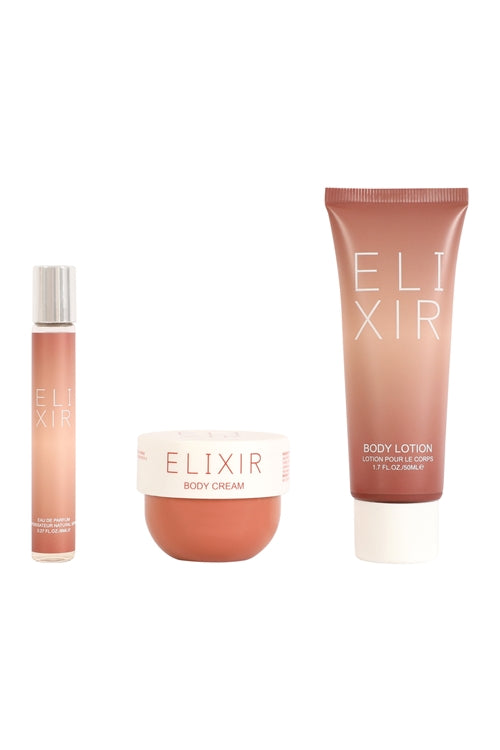 Elixir 3 Piece Perfume Gift set For Women Eau De Parfum, Body Lotion and Body Cream