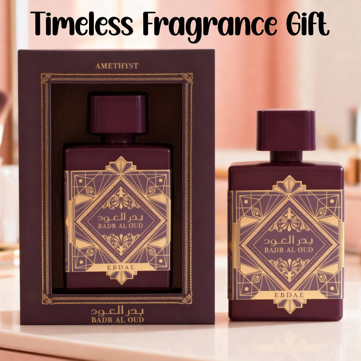 Badr Al Oud Amethyst Spray Perfume Eau De Parfum For Men And Women - 100ML/3.4FL.OZ.