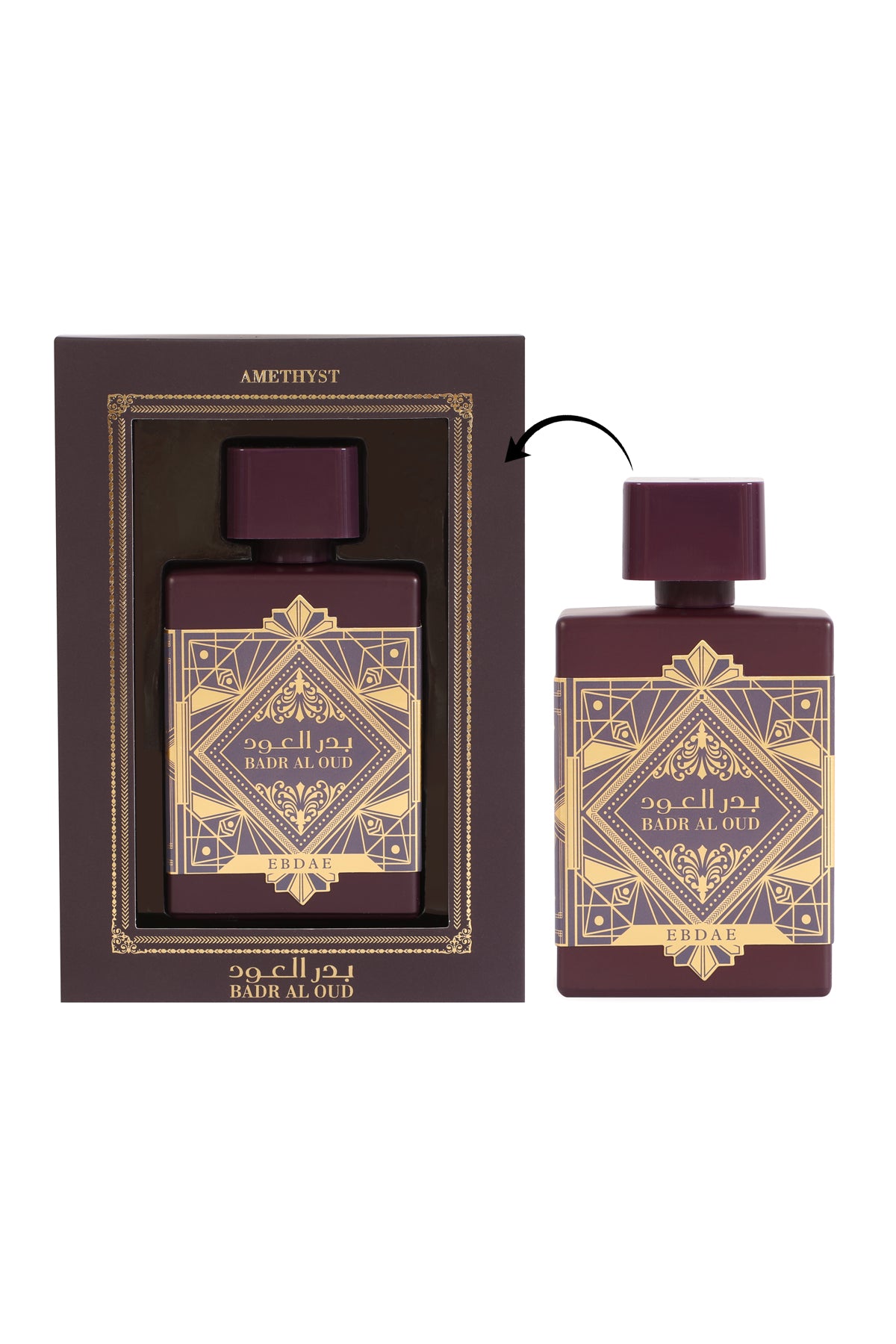 Badr Al Oud Amethyst Spray Perfume Eau De Parfum For Men And Women - 100ML/3.4FL.OZ.