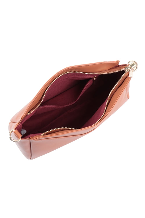 Convertible Leather Crossbody/Pouch Bag