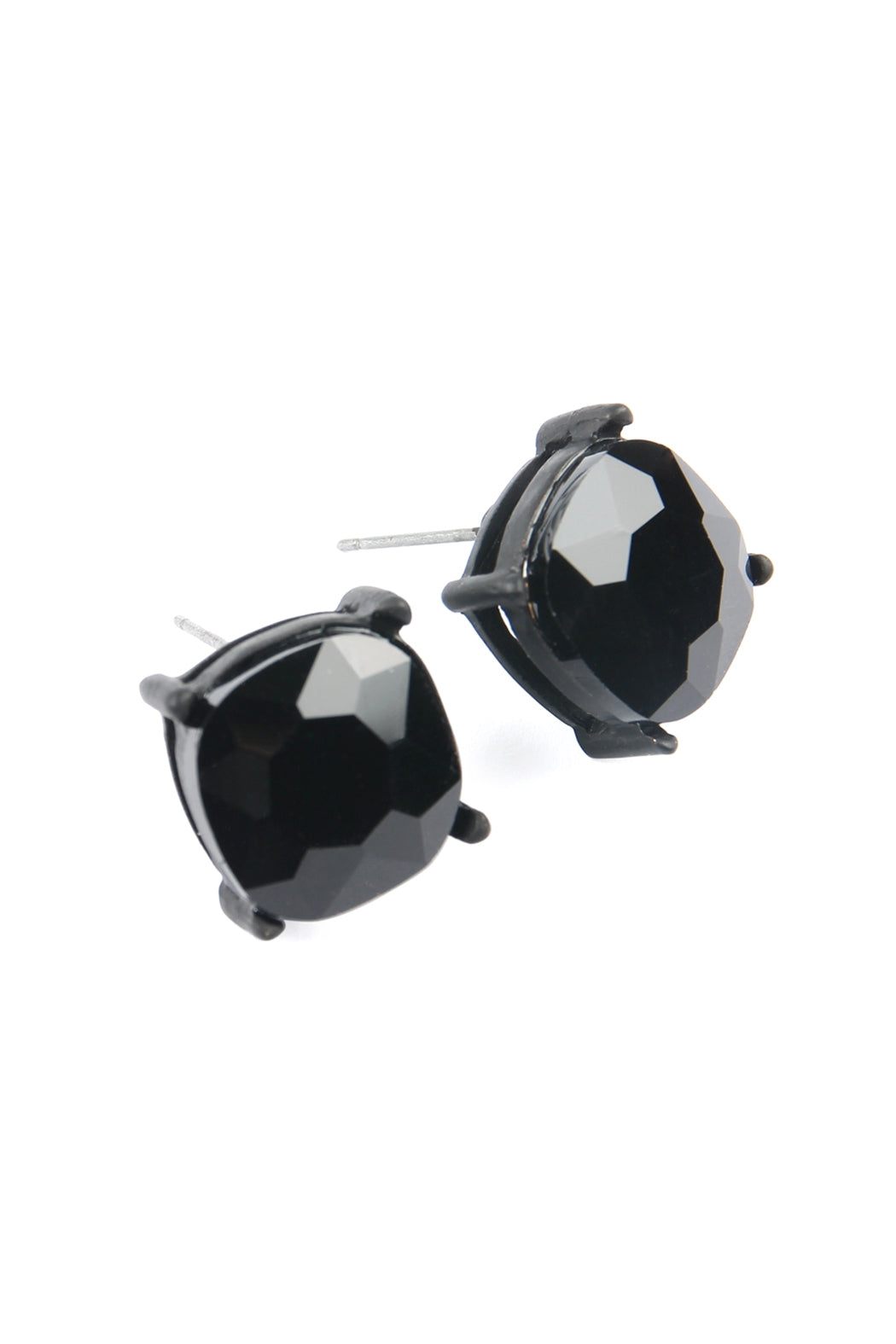 Glass Cushion Post Earrings