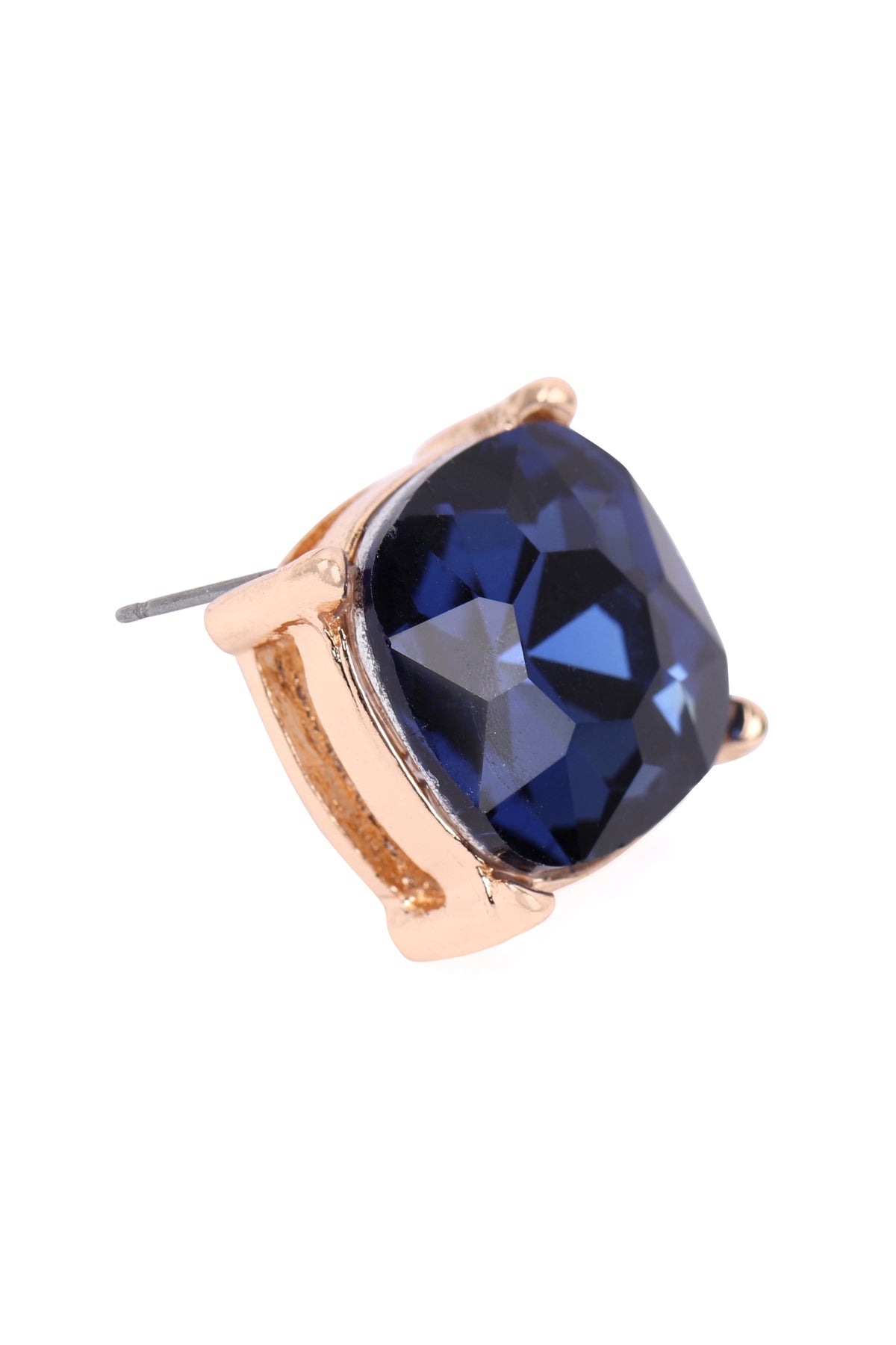 Glass Cushion Post Earrings