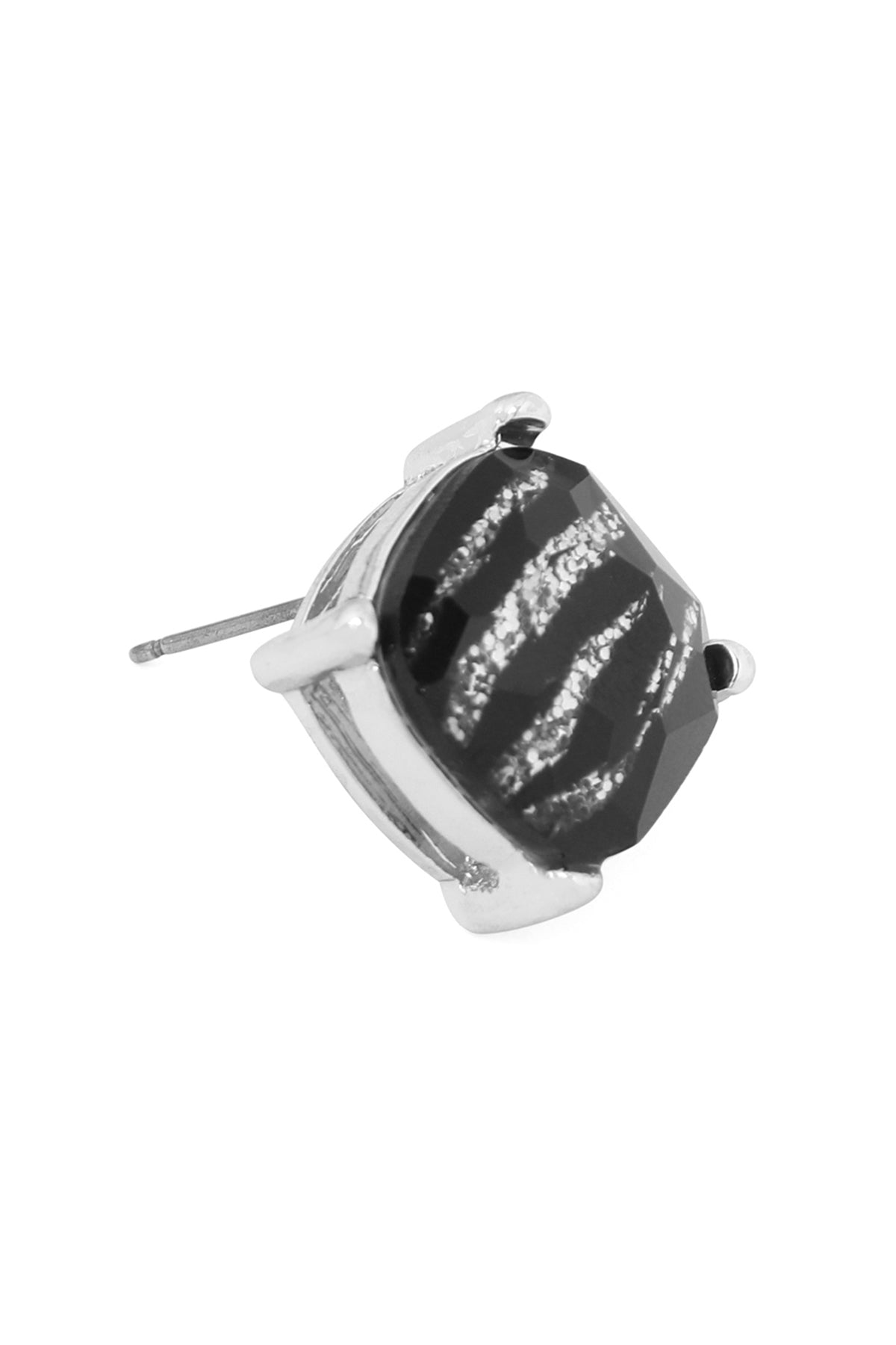 Glass Cushion Post Earrings